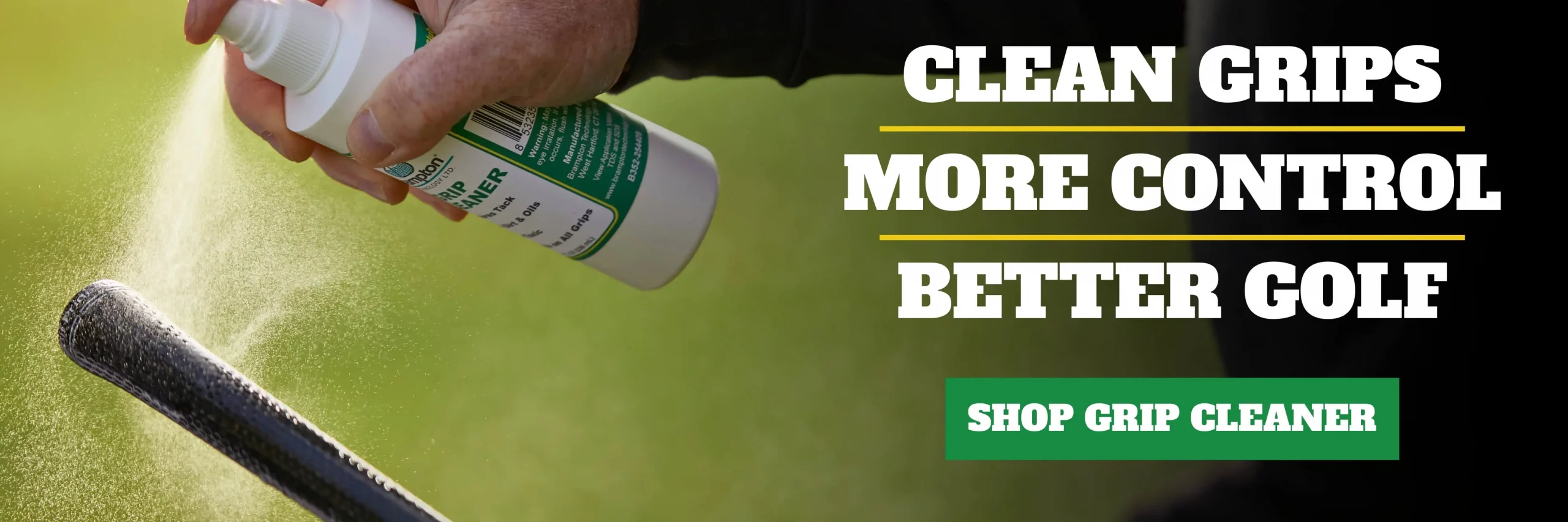 Clean Grips - More Control - Better Golf - Shop Grip Cleaner